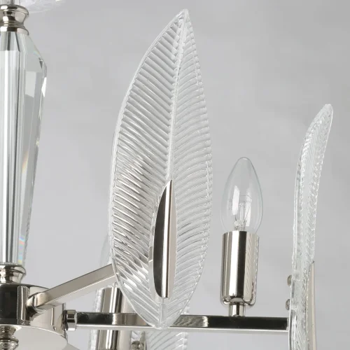 Люстра подвесная Сабрина 336012806 MW-Light прозрачная на 6 ламп, основание никель в стиле современный фото 4 Люстра подвесная Сабрина 336012806 MW-Light прозрачная на 6 ламп, основание никель в стиле современный фото 4
