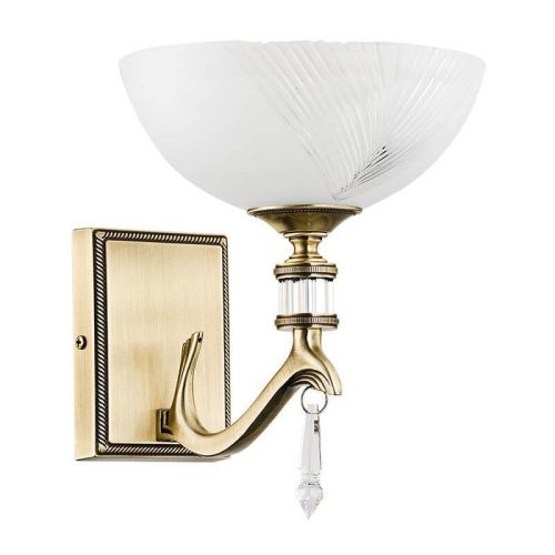 Бра Farini FAR-K-1(P) Kutek белый на 1 лампа, основание бронзовое в стиле классический 