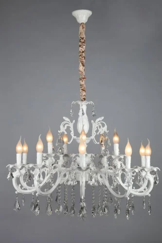Люстра подвесная Catanzaro OML-30807-15 Omnilux белая на 15 ламп, основание белое в стиле классический  фото 3