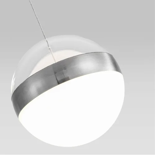 Светильник подвесной LED Roni 5037/12L Odeon Light белый 1 лампа, основание никель в стиле современный шар фото 6