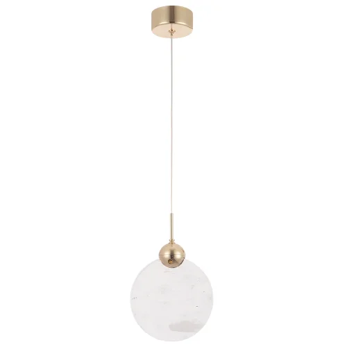Светильник подвесной LED CIELO SP3W LED GOLD Crystal Lux прозрачный 1 лампа, основание золотое в стиле современный  фото 2