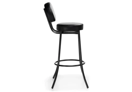 Барный стул Satearant черный полимер / темный мусс 453999 Woodville, чёрный/искусственная кожа, ножки/металл/чёрный, размеры - ****345*460 фото 3