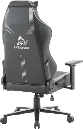Геймерское кресло Rapid Экокожа Серый EP Rapid PU Black Grey Everprof, серый/экокожа, ножки//, размеры - 1230*1330***770* фото 4