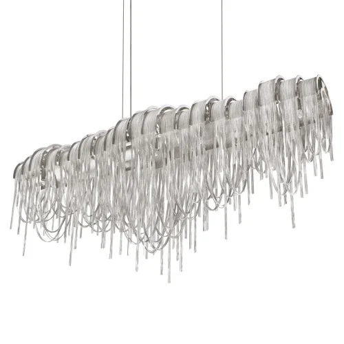 Люстра подвесная Volver 10404/1150L SN LOFT IT никель на 7 ламп, основание никель в стиле арт-деко цепочки фото 9