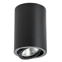 Светильник накладной Rullo 214407 Lightstar чёрный 1 лампа, основание чёрное в стиле современный круглый