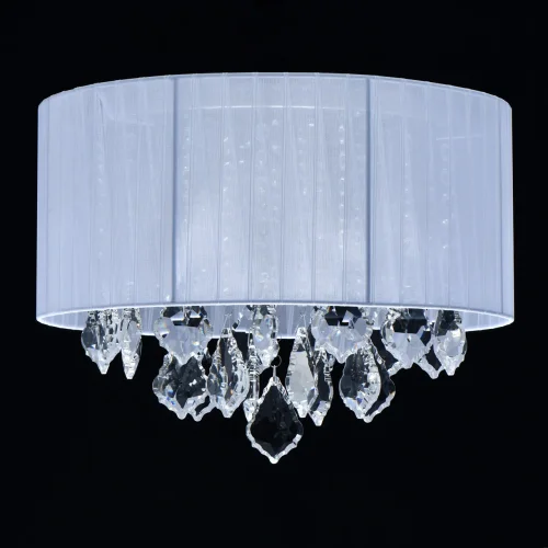 Люстра потолочная Жаклин 465015904 MW-Light белая на 4 лампы, основание хром в стиле классический  фото 3