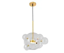 Светильник подвесной LED Галла 07545-6,21 Kink Light прозрачный на 1 лампу, основание золотое в стиле современный 