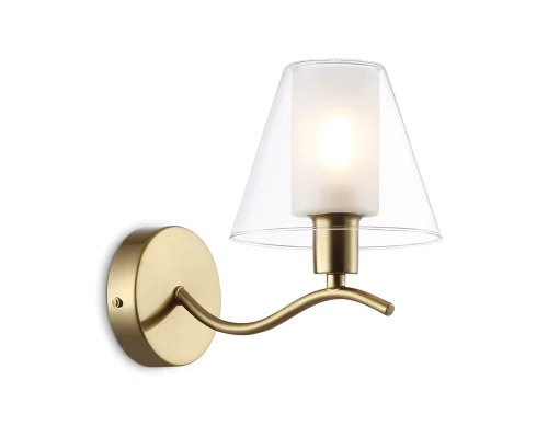 Бра LH57095 Ambrella light белый на 1 лампу, основание латунь в стиле классический 