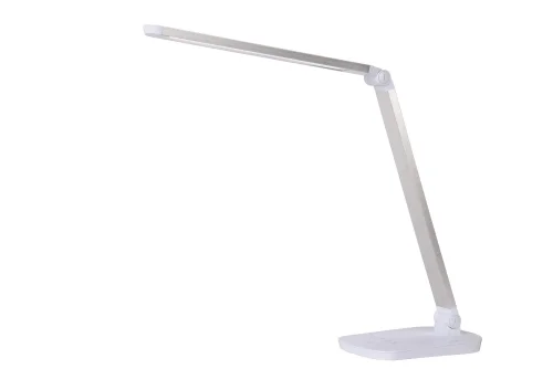 Настольная лампа офисная LED VARIO LED 24656/10/31 Lucide белая на 1 лампу, основание белое полимер металл в стиле современный 