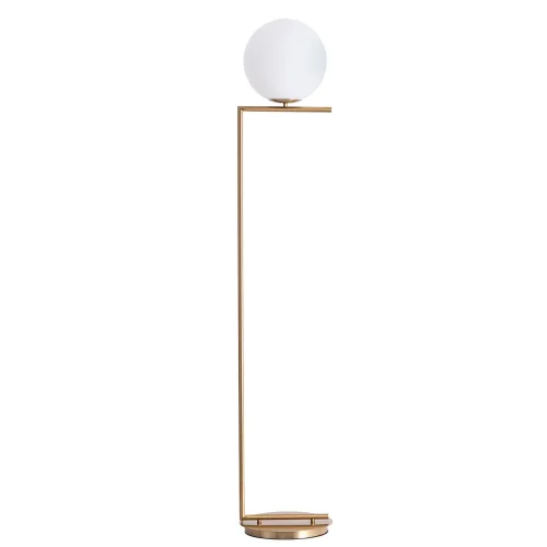 Торшер Bolla-Unica A1921PN-1AB Arte Lamp белый на 1 лампу, основание античное бронза в стиле современный 
