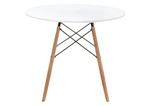 Стол Table 80 white / wood 15363 Woodville столешница белая из мдф фото 3