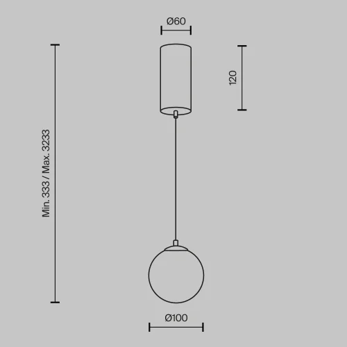 Светильник подвесной LED Yora MOD464PL-L5BSK Maytoni белый на 1 лампу, основание латунь в стиле современный шар фото 3 Светильник подвесной LED Yora MOD464PL-L5BSK Maytoni белый на 1 лампу, основание латунь в стиле современный шар фото 3