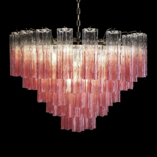 Люстра подвесная Мурано / Murano 10580/800 Clear pink LOFT IT розовая на 18 ламп, основание бронзовое в стиле арт-деко современный фото 4 Люстра подвесная Мурано / Murano 10580/800 Clear pink LOFT IT розовая на 18 ламп, основание бронзовое в стиле арт-деко современный фото 4