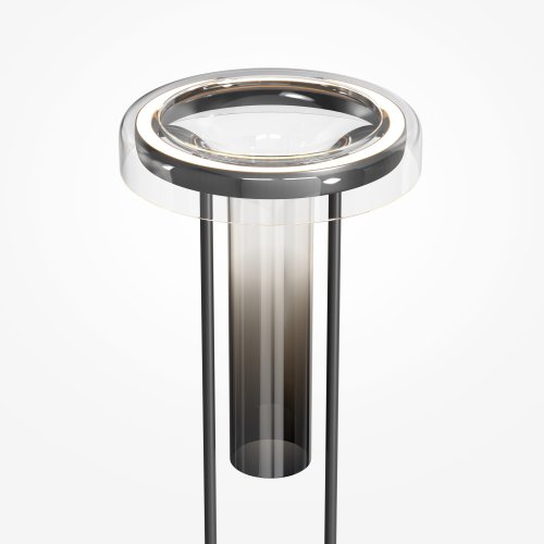 Торшер LED Ikebana MOD463FL-L24B3K Maytoni дымчатый на 1 лампу, основание чёрное в стиле современный фото 4