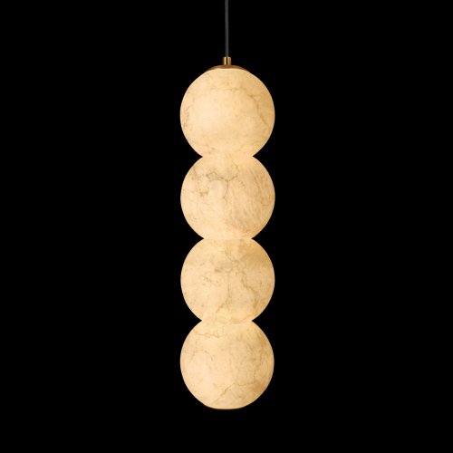 Светильник подвесной ЛЕД Бидз / Beads 10530/4P LOFT IT бежевый на 1 лампу, основание бронзовое в стиле современный фото 4