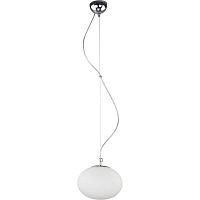 Светильник подвесной Nuage 7024-NW Nowodvorski белый 1 лампа, основание хром в стиле минимализм 