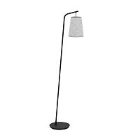 Торшер Alsager 43987 Eglo  серый 1 лампа, основание чёрное в стиле современный
