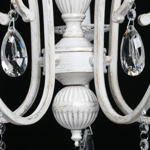 Люстра подвесная Аврора 371015705 DeMarkt без плафона на 5 ламп, основание белое в стиле классический  фото 9