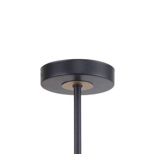 Люстра потолочная Rigor 2844-5P F-promo чёрная на 5 ламп, основание чёрное в стиле лофт  фото 2