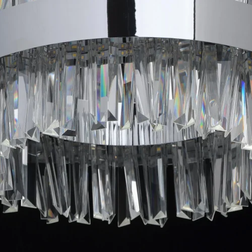 Люстра подвесная LED с пультом Аделард 642014601 MW-Light прозрачная на 1 лампа, основание хром в стиле классический с пультом фото 7