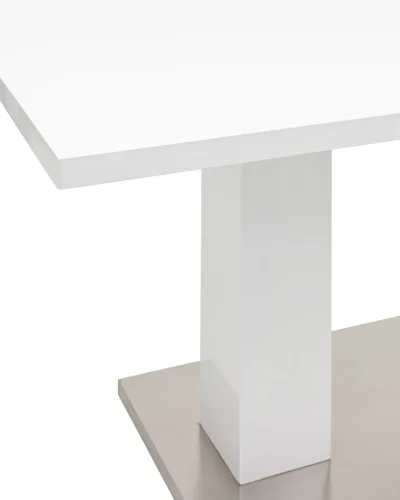 Стол обеденный Сиэтл, раскладной, 140-180*90, глянцевый белый УТ000002658 Stool Group столешница белая из мдф фото 3