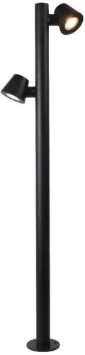 Парковый светильник LED Bio 4744-2F Favourite уличный IP54 чёрный на 1 лампу, плафон чёрный в стиле современный LED
