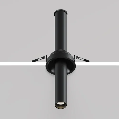 Светильник точечный LED Focus T C140RS-L300-7W3K-B Maytoni чёрный 1 лампа, основание чёрное в стиле современный хай-тек круглый трубочки фото 5