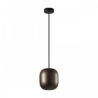 Светильник подвесной Cocoon 5060/1DA Odeon Light коричневый 1 лампа, основание чёрное в стиле современный шар