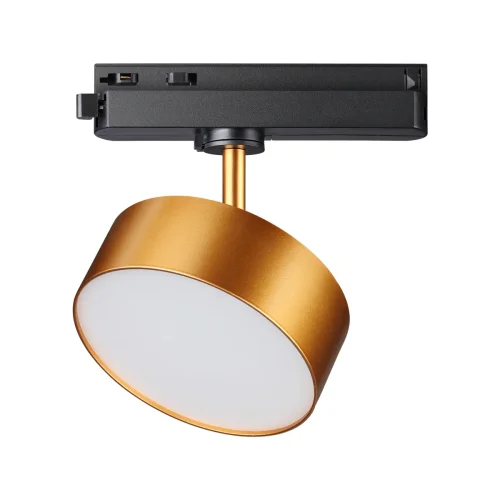 Трековый светильник однофазный LED Prometa 358757 Novotech матовый золото для шинопроводов серии Prometa фото 3