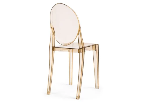 Пластиковый стул Victoria clear brown 15440 Woodville, /, ножки/пластик/бежевый, размеры - ****380* фото 4
