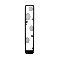 Парковый светильник Luma 5434/4FB Odeon Light уличный IP54 чёрный на 4 лампы, плафон белый в стиле флористика скандинавский современный G9