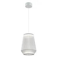 Светильник подвесной LED 0525PLA-1WT Milosh Tendence белый 1 лампа, основание белое в стиле современный 