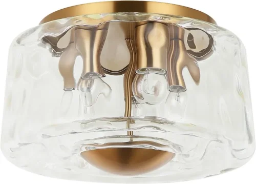 Светильник потолочный Perfecto Light 2193/05/05C Stilfort прозрачный на 5 ламп, основание бронзовое в стиле современный 