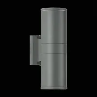 Настенный светильник LED уличный Tubo SL561.701.02 ST-Luce уличный IP65 серый на 2 лампы, плафон серый в стиле современный LED