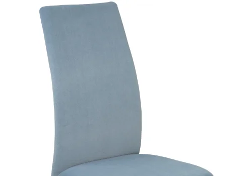Стул Tod light blue / black 11870 Woodville, голубой/велюр, ножки/металл/чёрный, размеры - ****430*560 фото 6
