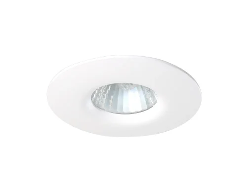 Светильник точечный CLT 032C1 WH Crystal Lux белый на 1 лампу, основание белое в стиле современный круглый фото 2
