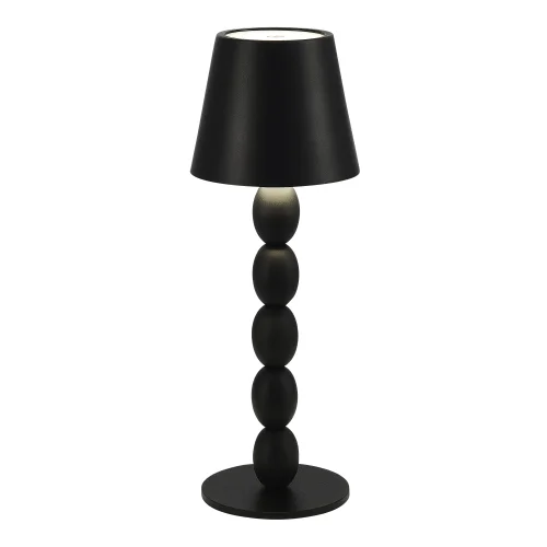 Настольная лампа LED Ease SL1011.404.01 ST-Luce чёрная 1 лампа, основание чёрное металл в стиле минимализм современный беспроводная зарядка фото 2