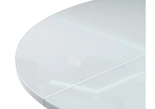 Стеклянный стол Регна черный / белый  504219 Woodville столешница белая из стекло фото 2