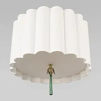 Светильник потолочный Mellow 10306 Light linen LOFT IT белый бежевый на 3 лампы, основание латунь в стиле современный 