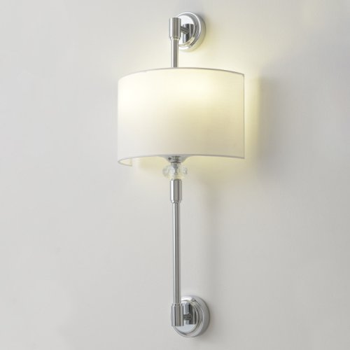Бра VINTAGE AP2 CHROME Crystal Lux белый на 2 лампы, основание хром в стиле классический фото 4