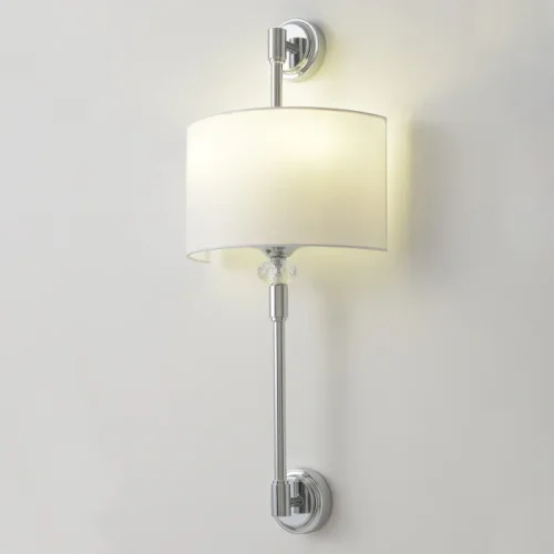 Бра VINTAGE AP2 CHROME Crystal Lux белый на 2 лампы, основание хром в стиле классический фото 4