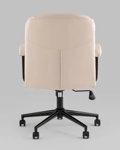 Кресло офисное Torus, бежевый УТ000039032 Stool Group, бежевый/экокожа, ножки/металл/чёрный, размеры - *940**** фото 4