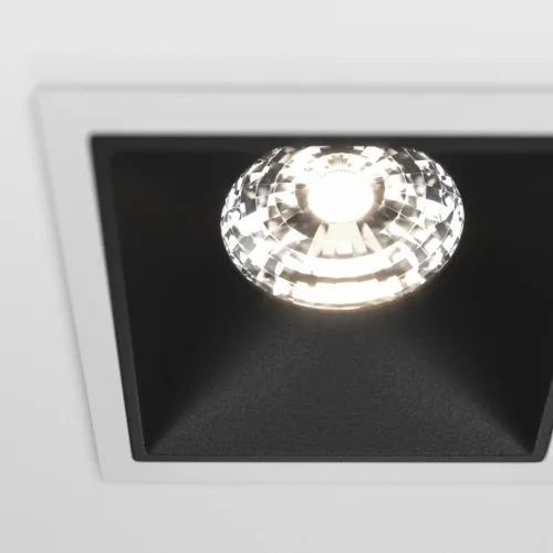 Светильник точечный Alfa LED DL043-02-15W4K-D-SQ-WB Maytoni белый чёрный 2 лампы, основание белое чёрное в стиле современный  фото 3