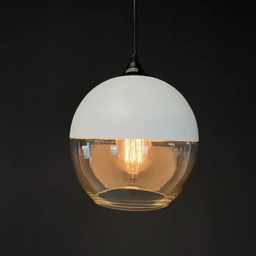Светильник подвесной Nord 101842-26 ImperiumLoft прозрачный 1 лампа, основание белое в стиле современный  фото 3