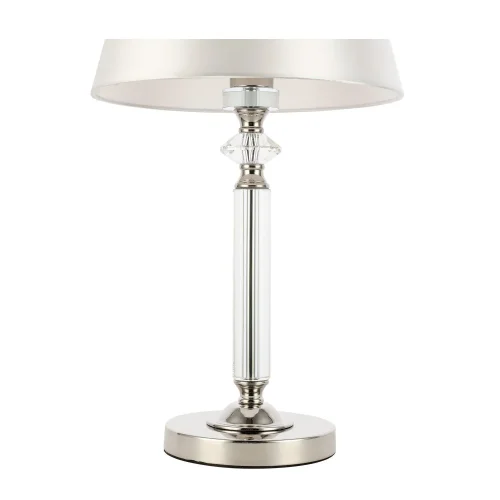 Настольная лампа Viore SL1755.154.01 ST-Luce белая 1 лампа, основание никель стекло металл в стиле классический  фото 2