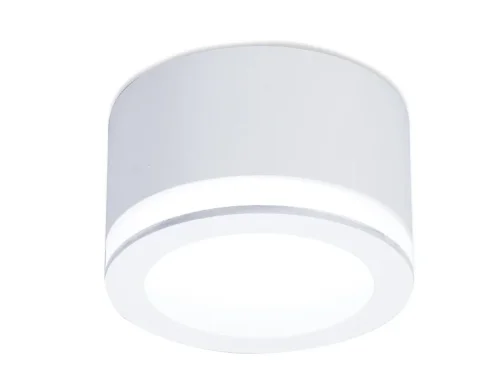 Светильник накладной LED TN265 Ambrella light белый 1 лампа, основание белое в стиле современный хай-тек круглый