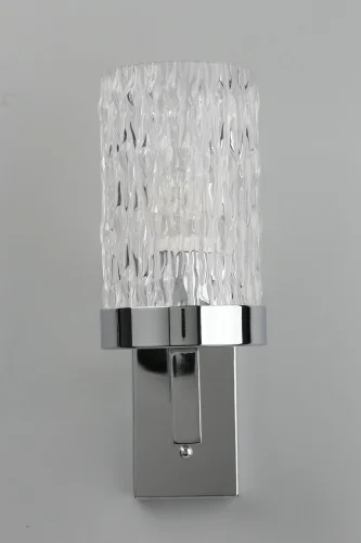 Бра Maiera OML-84701-01 Omnilux прозрачный на 1 лампа, основание хром в стиле классический  фото 3