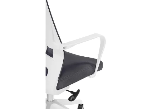 Компьютерное кресло Tilda dark gray / white 15627 Woodville, серый/сетка, ножки/пластик/белый, размеры - *1250***650*600 фото 8