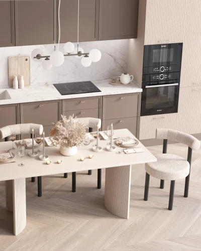 Стол обеденный Celestia 180*90*75, бежевый УТ000041363 Stool Group столешница бежевая из мдф фото 2
