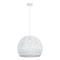 Светильник подвесной Celesta A7057SP-1WH Arte Lamp белый на 1 лампу, основание белое в стиле лофт современный 